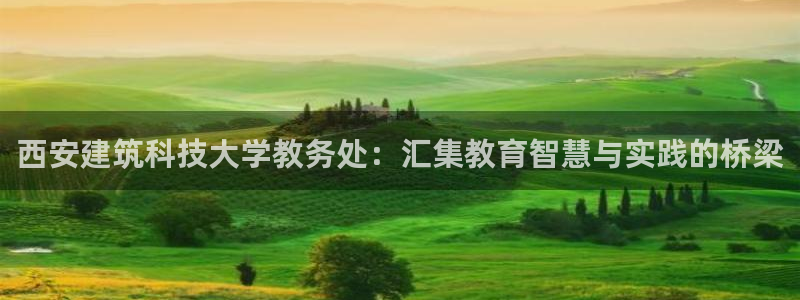 乐发平台怎么样知乎赚钱：西安建筑科技大学教务处：汇集教育智慧与实践的桥梁